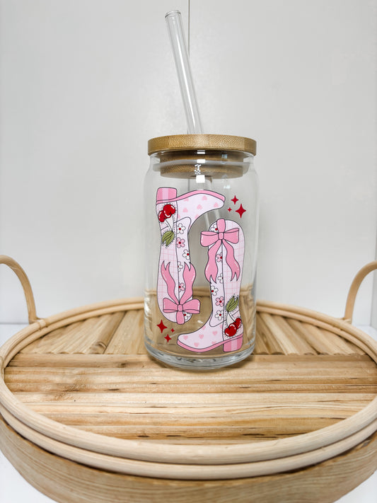 Coquette Boots 16 oz + Lid and Straw