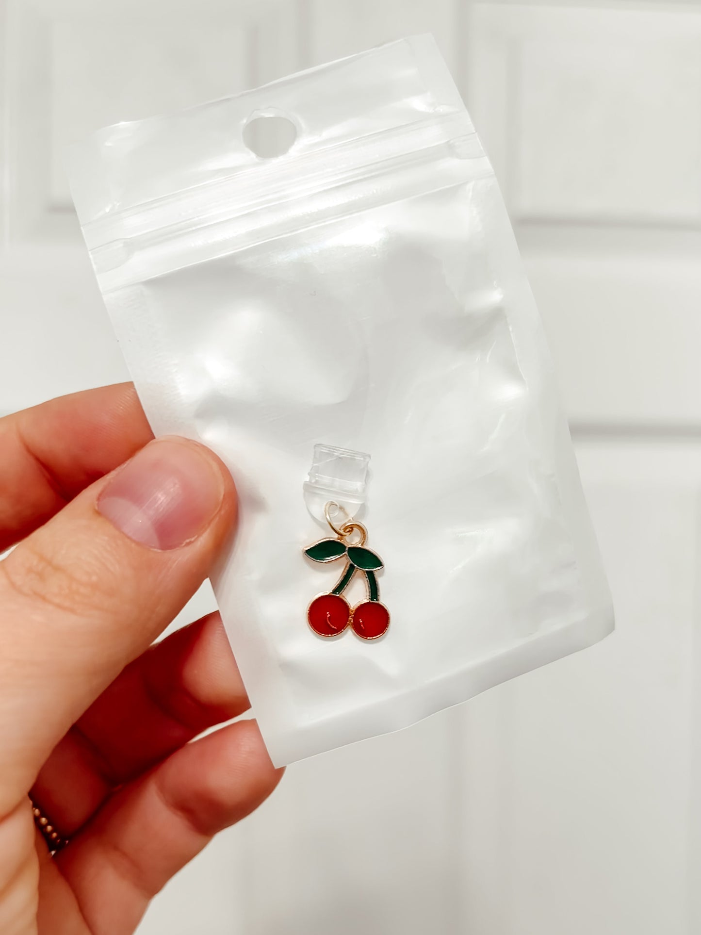 Cherry Kindle + Phone Dust Plug Charm