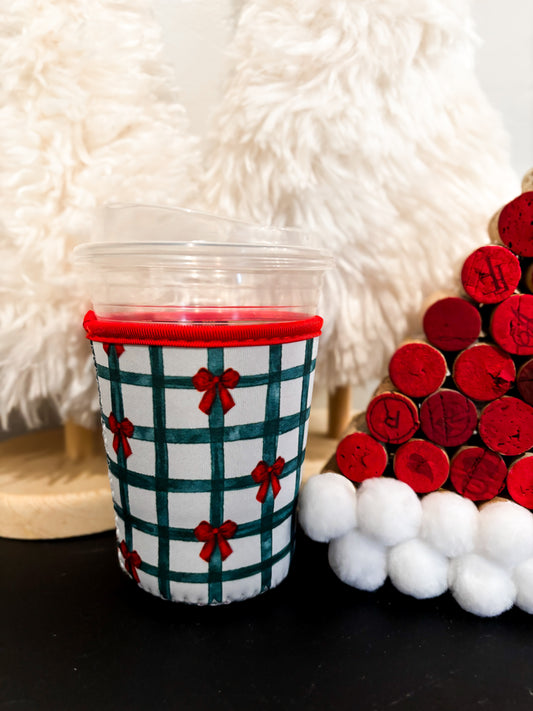 Christmas Bows Drink Sleeve