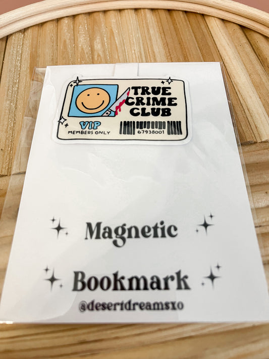 True Crime Club Magnetic Bookmark