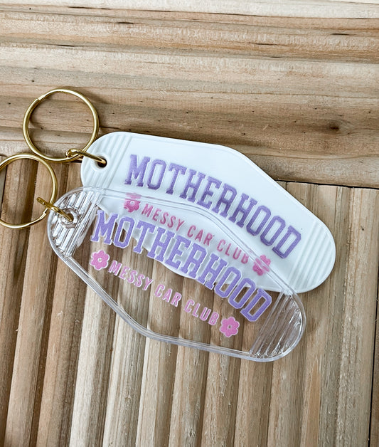 Motherhood- Messy Car Club Keychain